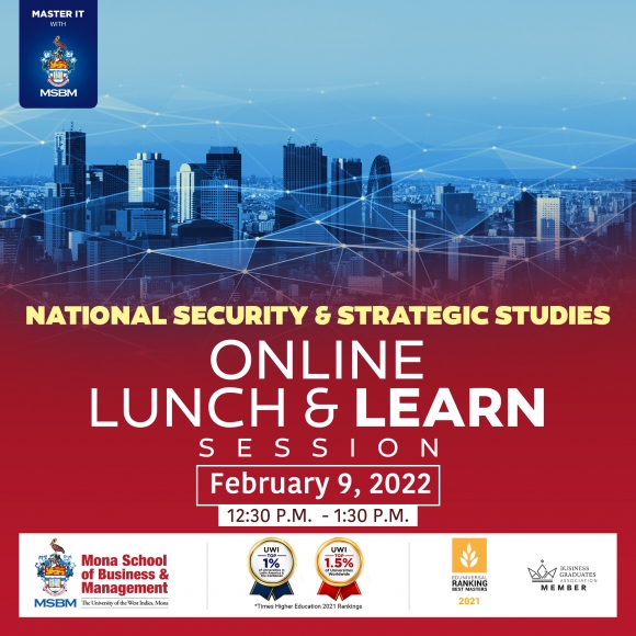 MSBM Graduate Programmes Lunch And Learn Session National Security